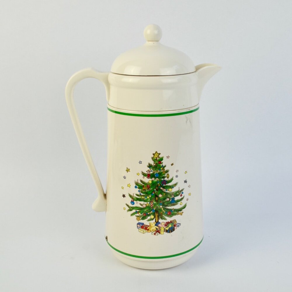 Nikko Ceramics Spode Christmas Tree Coffee Carafe Vintage